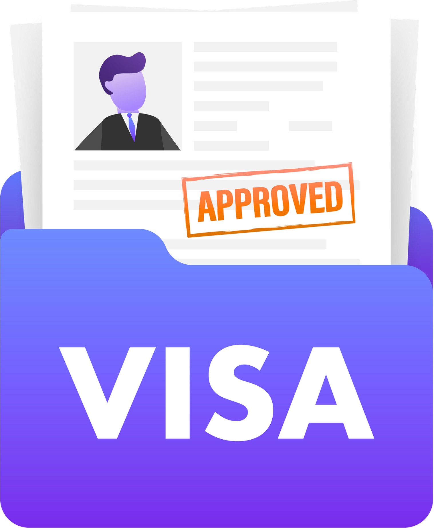 Ilustración para Asesoría Migratoria Integral